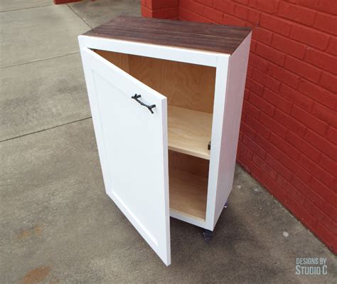 rolling storage cabinet small space